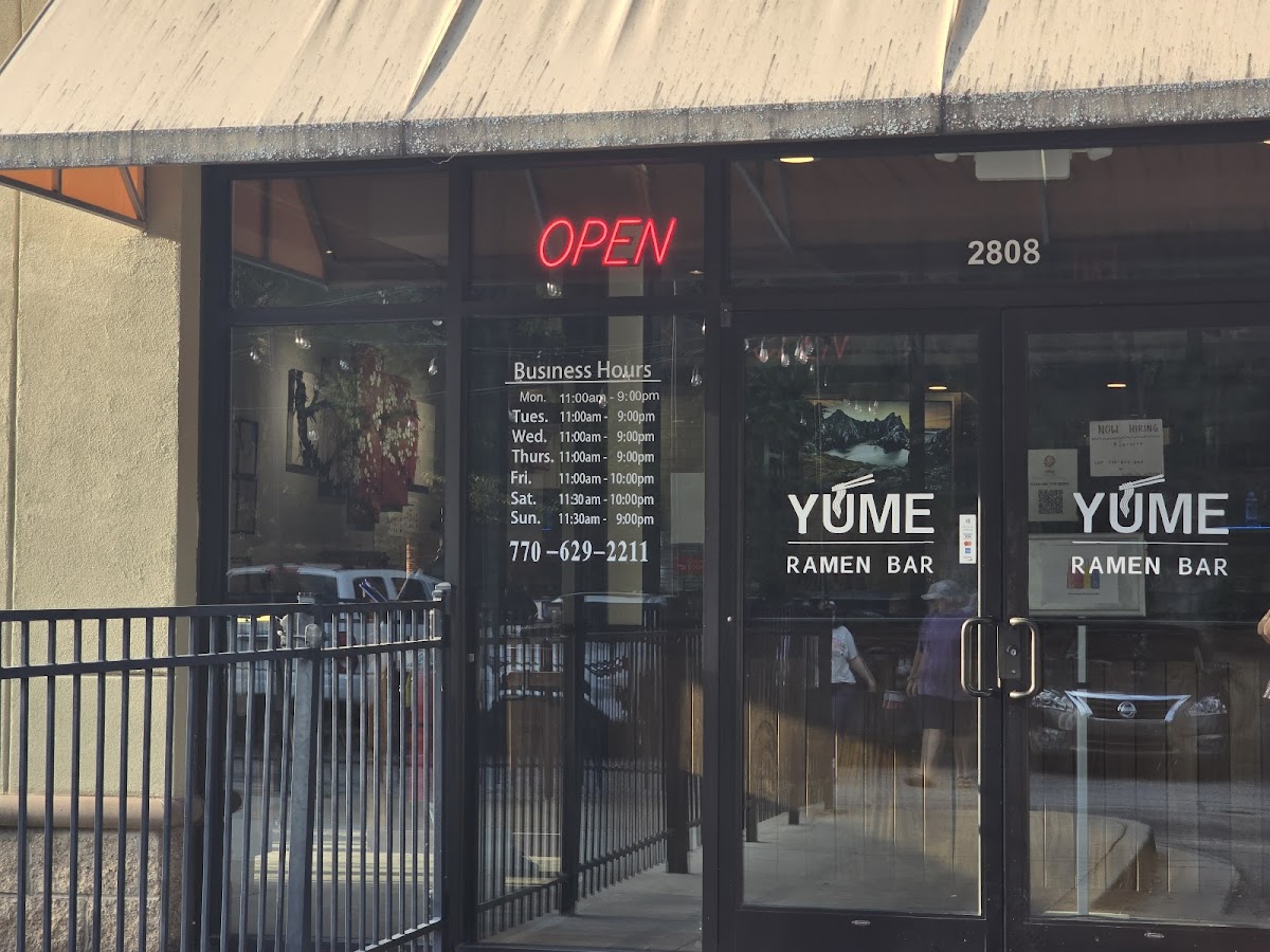 Yume Ramen Bar In Peachtree City